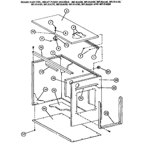 Cabinet 2 Diagram and Parts List for 867814080  Kenmore Air Conditioner