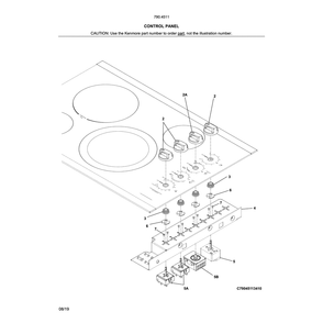 Part Location Diagram of 316353563 Frigidaire KNOB