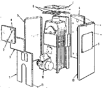 Jacket parts Diagram and Parts List for 229942380  Kenmore Water Heater