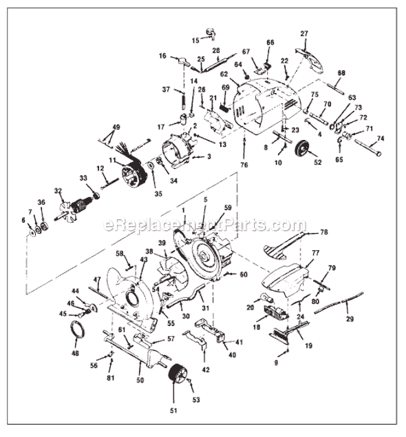 Page A Diagram and Parts List for 1CB  Kirby Upright Vacuum