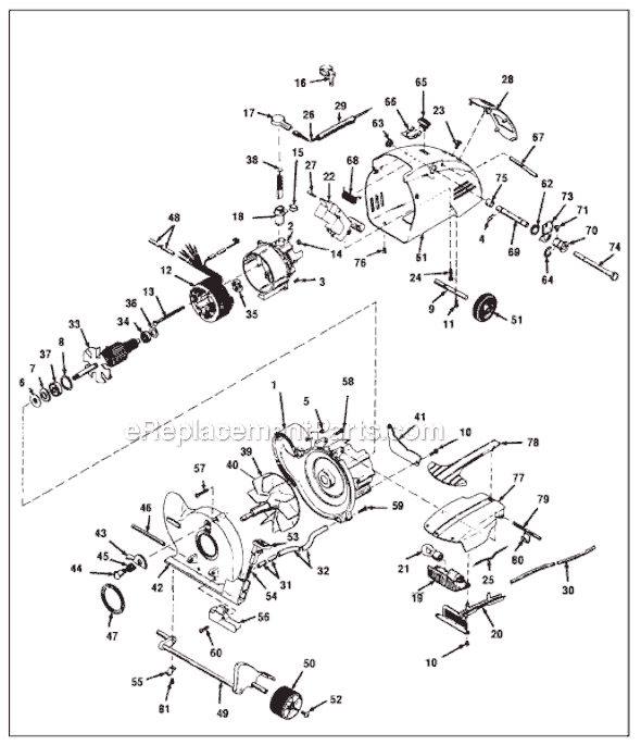 Page A Diagram and Parts List for 2CB  Kirby Upright Vacuum
