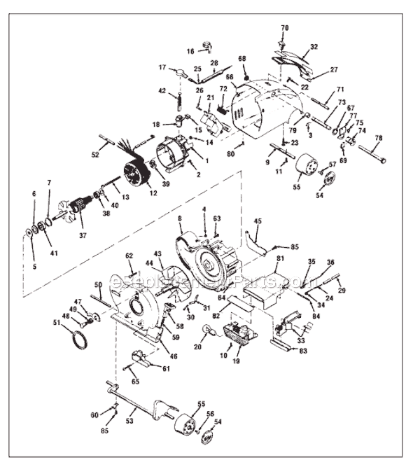 Page A Diagram and Parts List for 3CB  Kirby Upright Vacuum