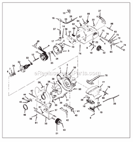 Page A Diagram and Parts List for 1CB  Kirby Upright Vacuum