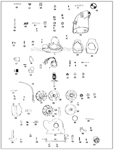 Page A Diagram and Parts List for 1CR  Kirby Upright Vacuum