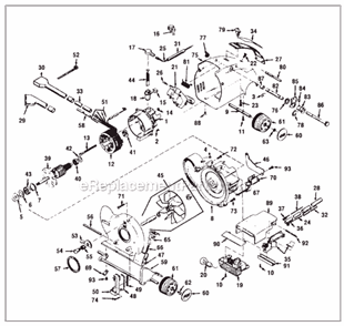 Page A Diagram and Parts List for 1HD  Kirby Upright Vacuum