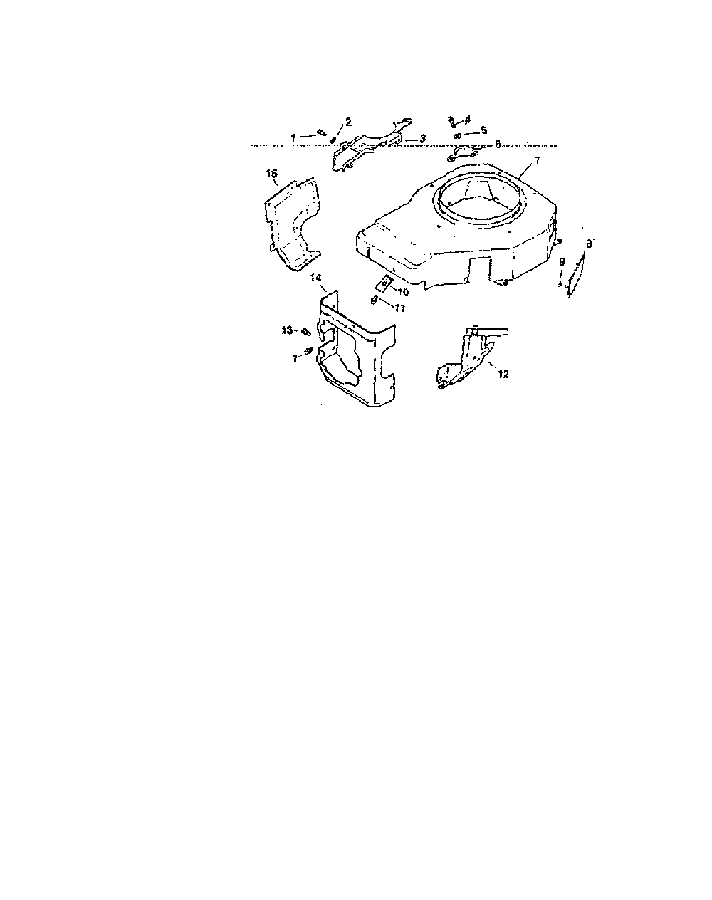 Blower housing/baffles Diagram and Parts List for CV15S-PS41526  Kohler Engine