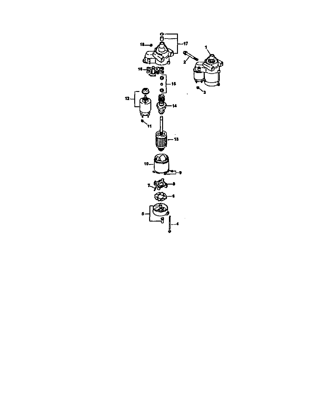 Starting system Diagram and Parts List for CV26S-69526  Kohler Engine