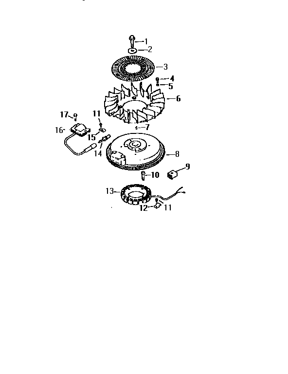 Ignition/electrical Diagram and Parts List for CV15S-41526  Kohler Engine