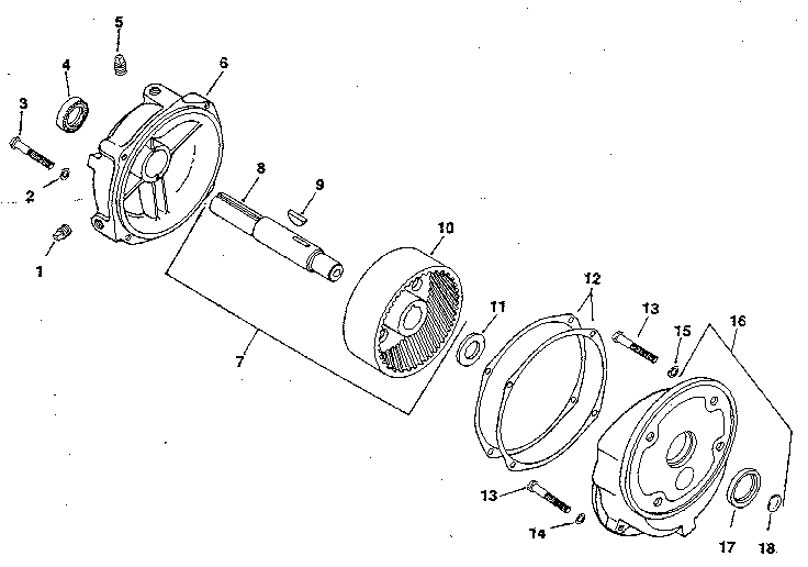 Group 16 gear reduction Diagram and Parts List for MV8-301500  Kohler Engine