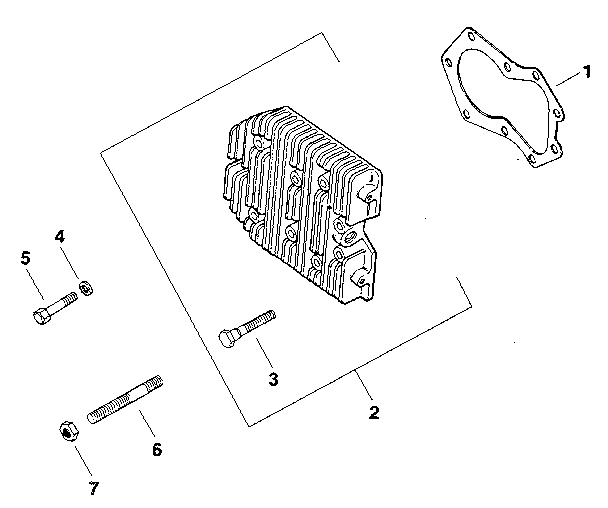 Cylinder head - group 9 Diagram and Parts List for MV20S-57514  Kohler Engine