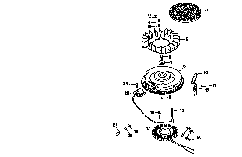 Ignition/electrical Diagram and Parts List for CV18S-61533  Kohler Engine