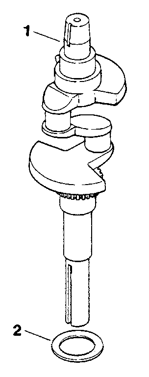 Crankshaft - group 8 Diagram and Parts List for MV20S-57514  Kohler Engine