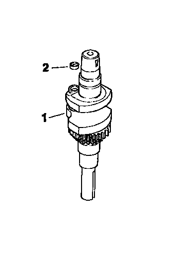 Crankshaft Diagram and Parts List for CV15S-41565  Kohler Engine