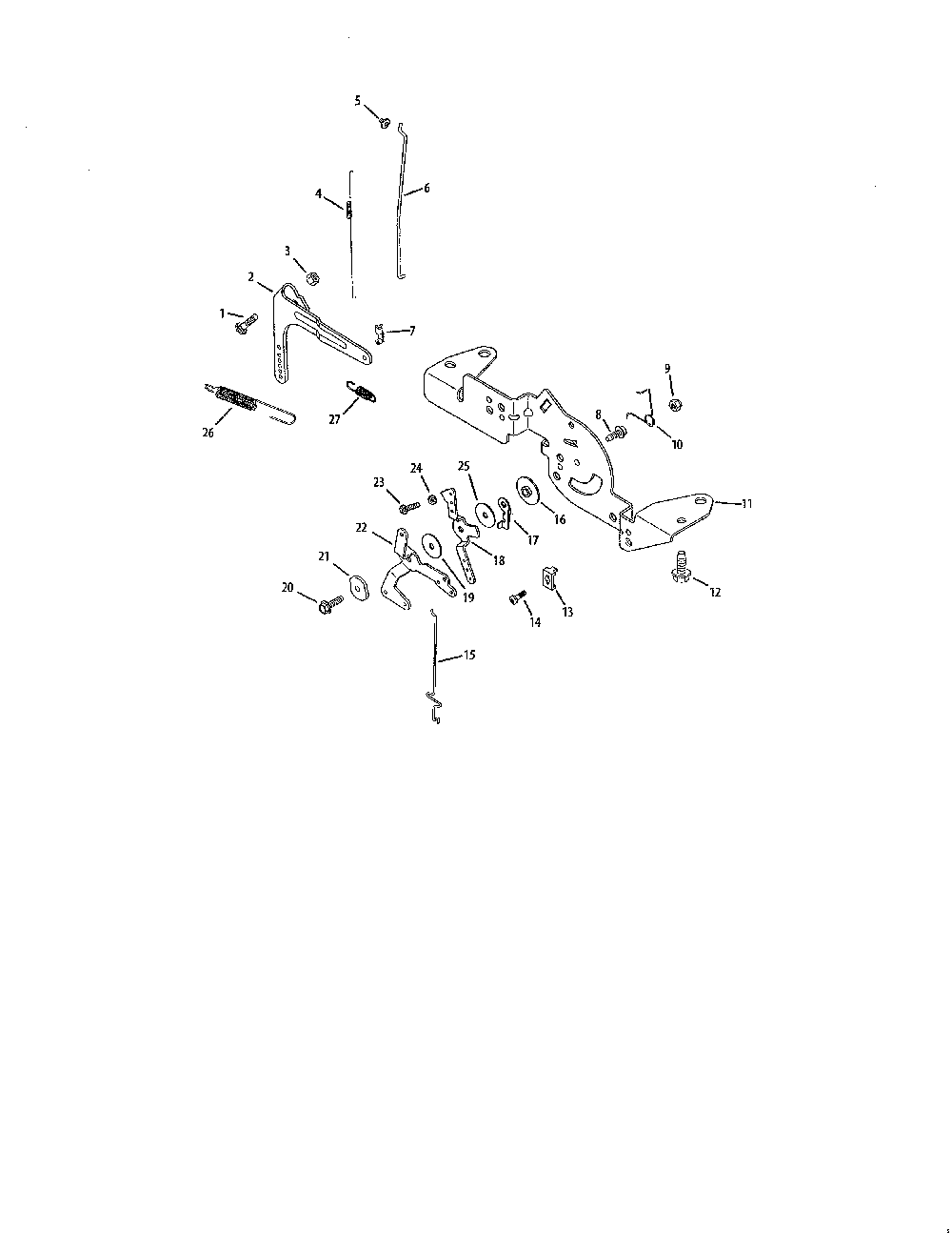 Engine controls Diagram and Parts List for 752KSV7311  Kohler Engine