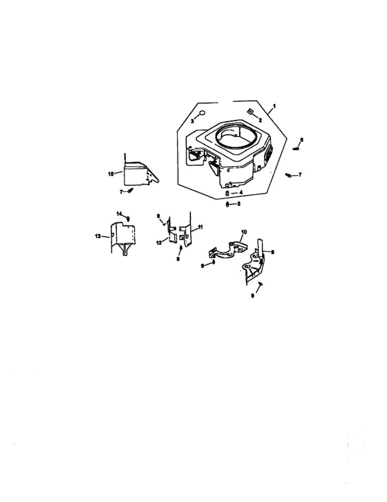 Blower Housing And Baffles Diagram and Parts List for CV22S-67551  Kohler Engine