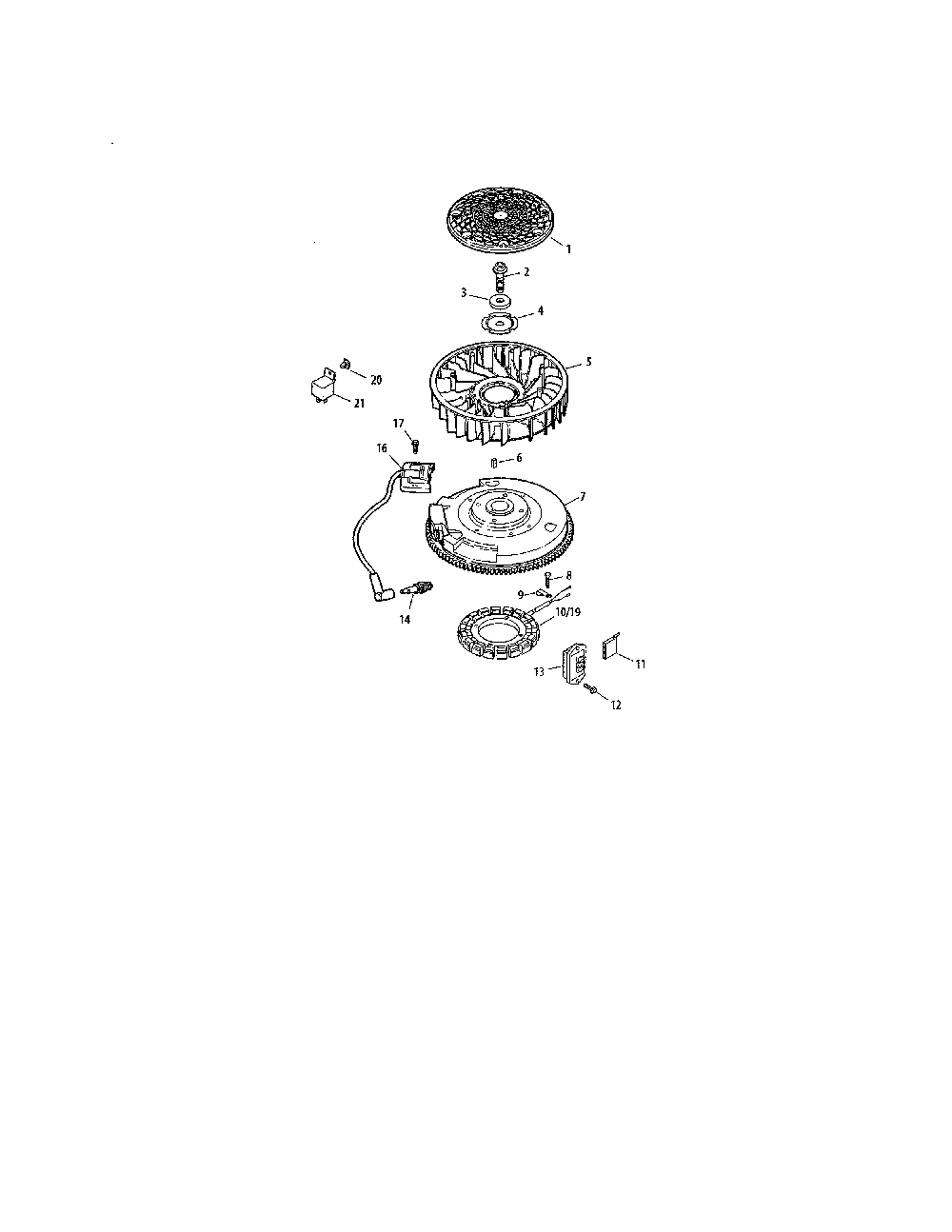 Ignition/electrical Diagram and Parts List for 752KSV6000225  Kohler Engine