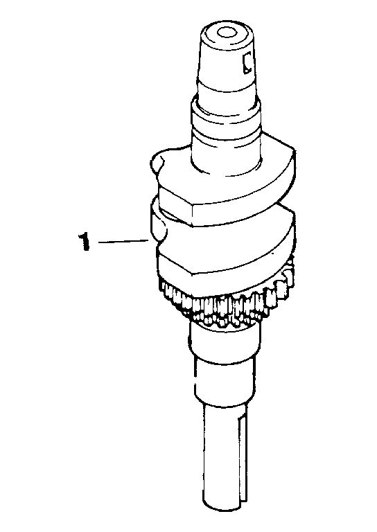 Crankshaft Diagram and Parts List for CV125S-1247  Kohler Engine