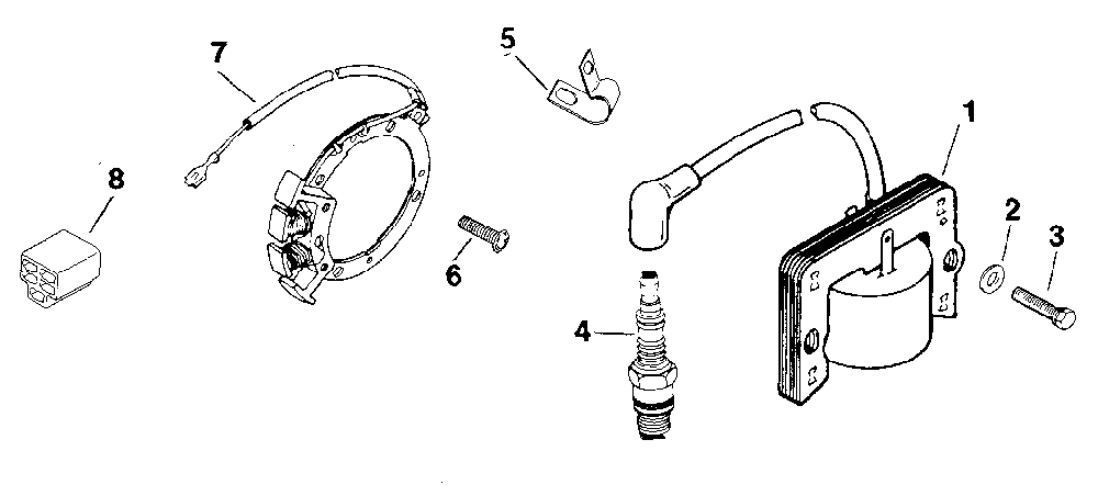Ignition - group 18 Diagram and Parts List for M8ST-301549  Kohler Engine