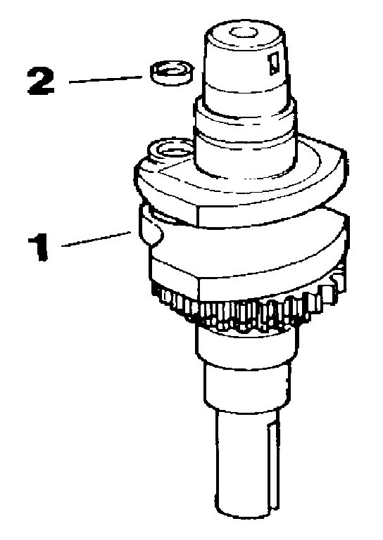 Crankshaft Diagram and Parts List for CV14S-PS1452  Kohler Engine