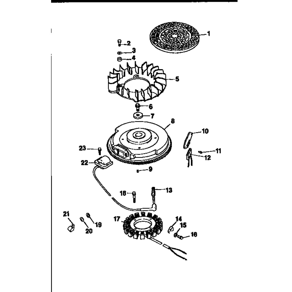 Ignition/Electrical Diagram and Parts List for CV20S-65527  Kohler Engine