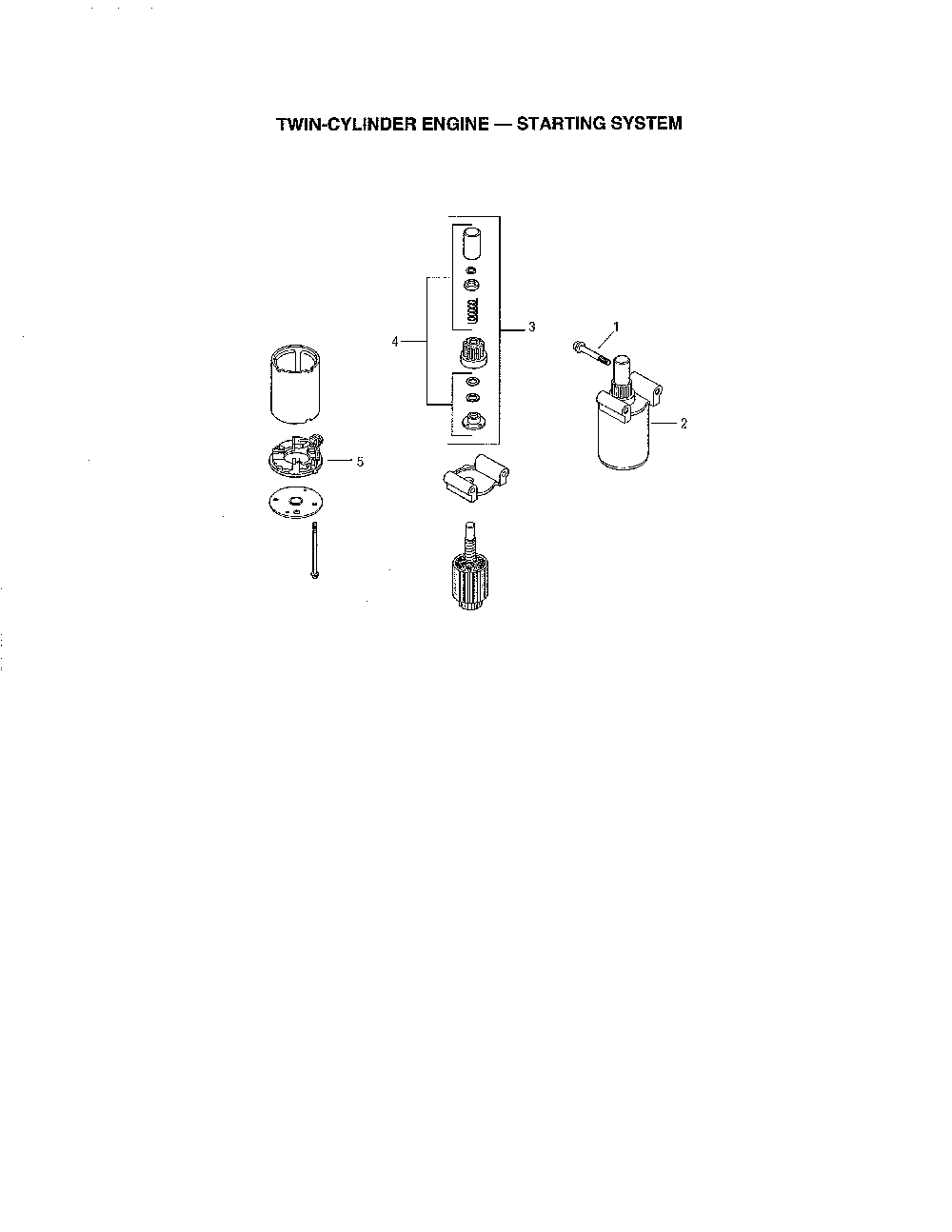 Starting system Diagram and Parts List for 752KSV6009  Kohler Engine