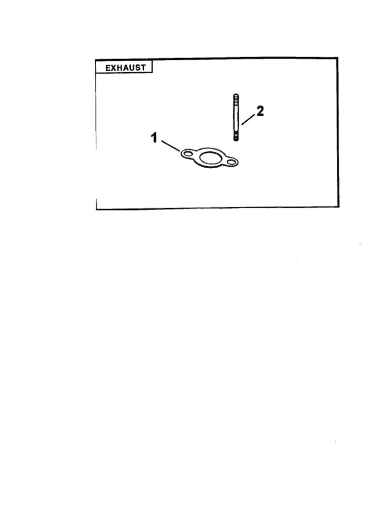 Exhaust Diagram and Parts List for CV22S-75534  Kohler Engine