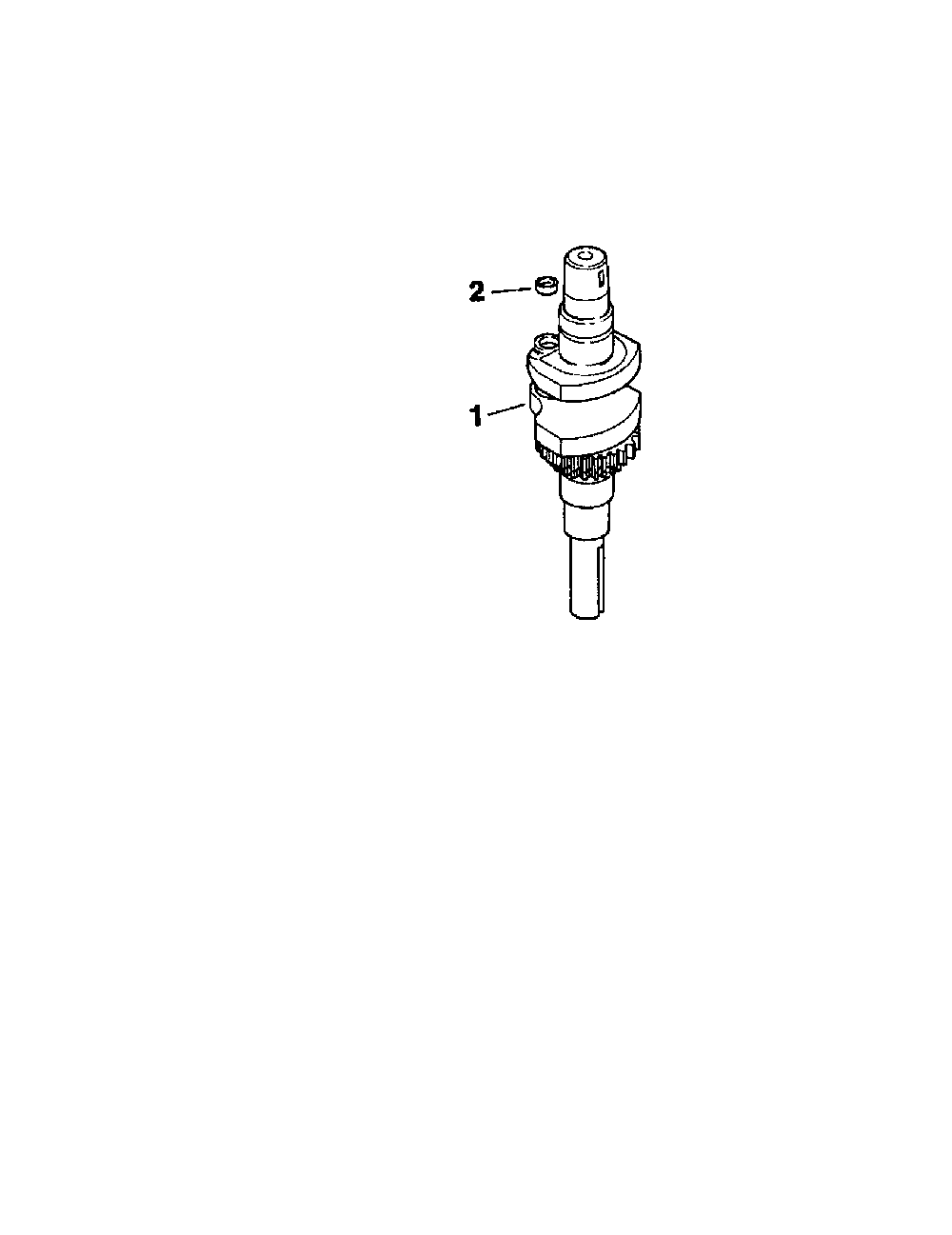 Crankshaft Diagram and Parts List for CV15S-41572  Kohler Engine
