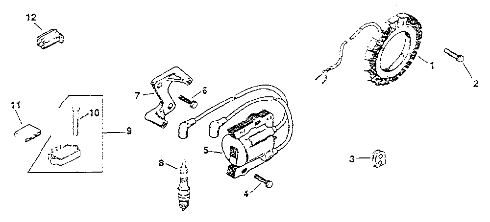 Ignition Diagram and Parts List for MV18S-24665  Kohler Engine