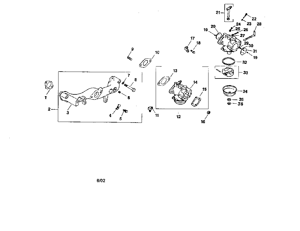 Carburetor Diagram and Parts List for MV18-PS58560  Kohler Engine
