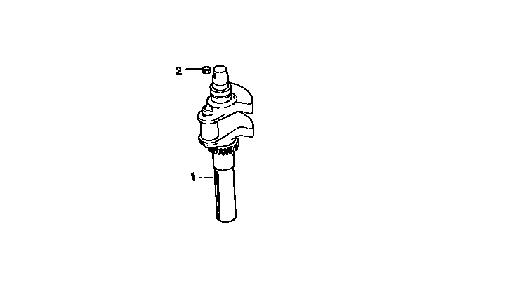 Crankshaft Diagram and Parts List for CV18S-61544  Kohler Engine