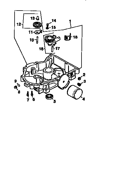 Oil pan/lubrication Diagram and Parts List for CV18S-61554  Kohler Engine