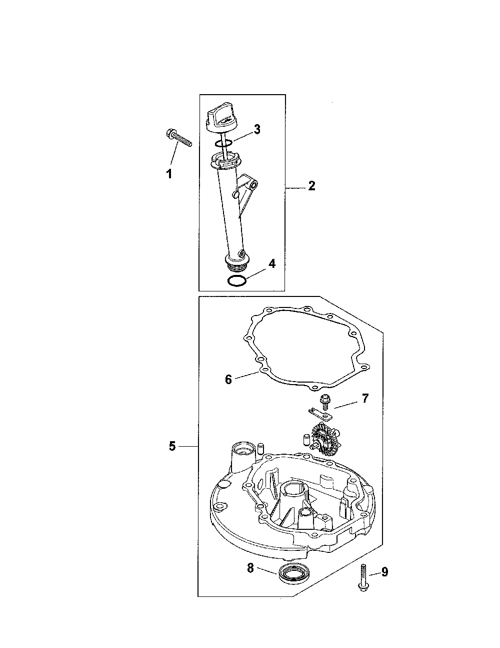 Oil pan/lubrication Diagram and Parts List for XT149-3311-ED  Kohler Engine