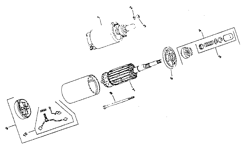 Electric start Diagram and Parts List for MV18S-24665  Kohler Engine