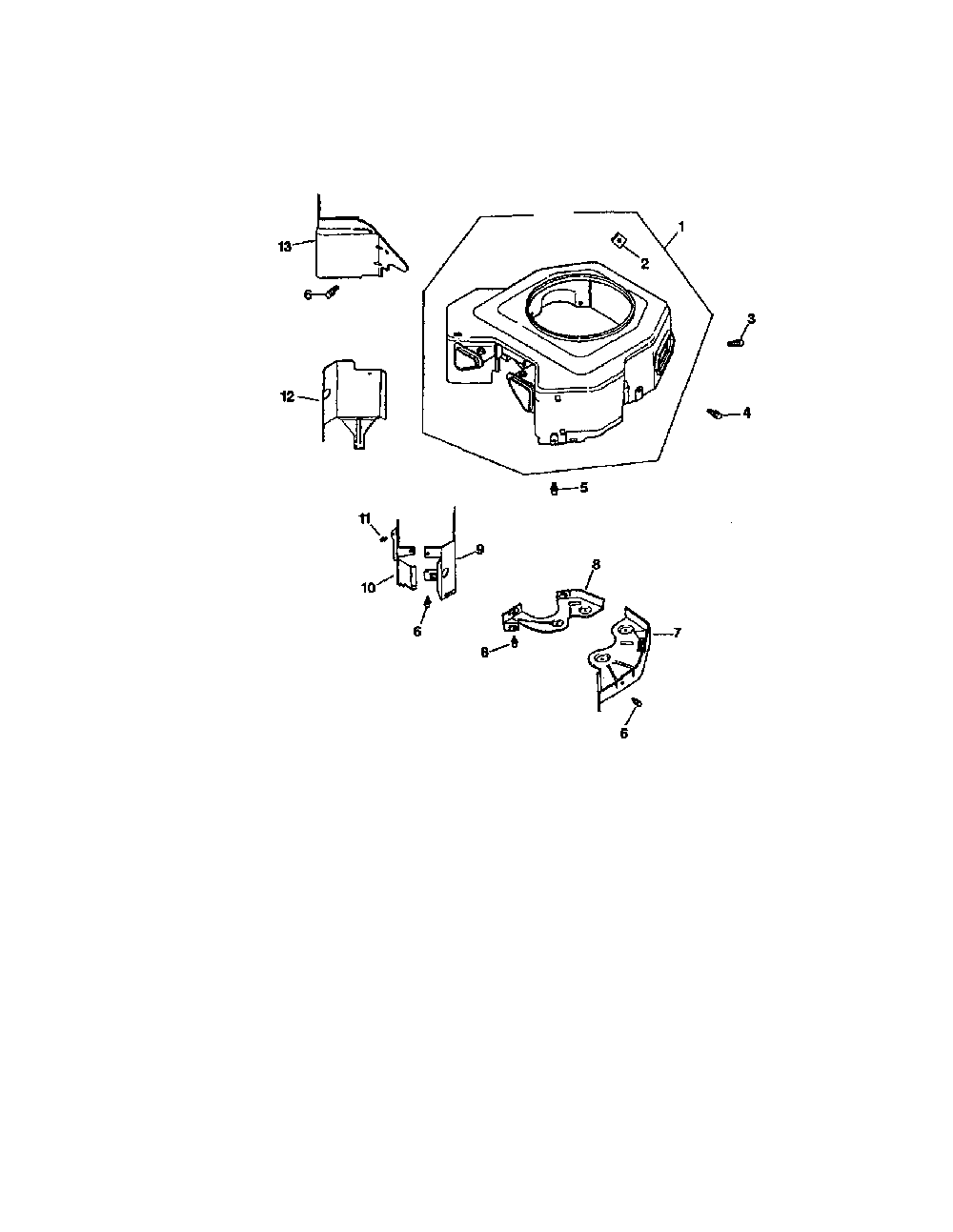 Blower housing and baffles Diagram and Parts List for CV730S-0017  Kohler Engine