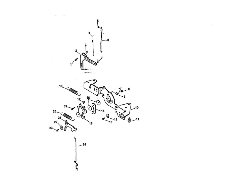 Engine Controls Diagram and Parts List for CV22S-75518  Kohler Engine
