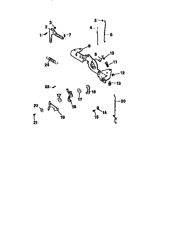 Engine controls Diagram and Parts List for CV20S-65538  Kohler Engine
