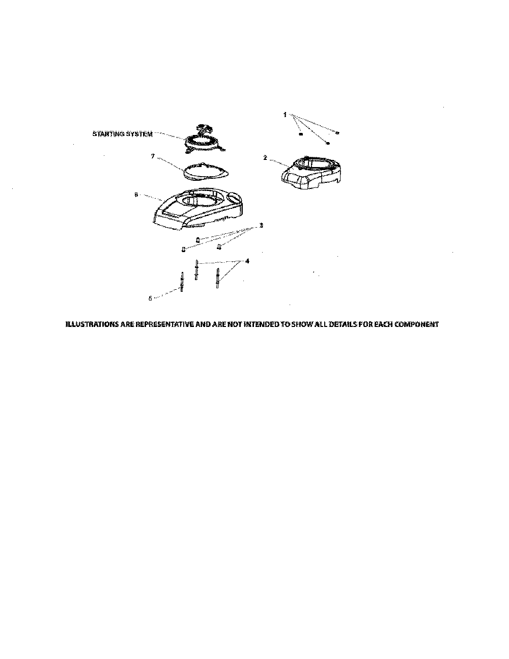 Blower housing Diagram and Parts List for PH-XT675-2044  Kohler Engine