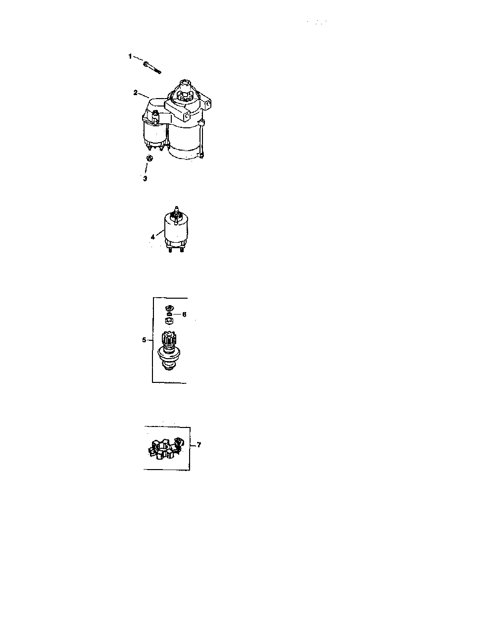 Starting system Diagram and Parts List for CV624S-65577  Kohler Engine