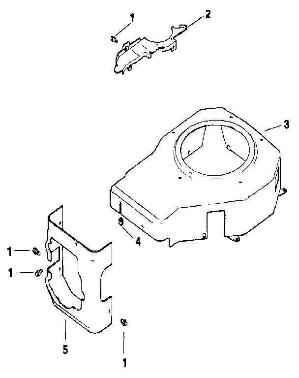 Blower Housing And Baffles Diagram and Parts List for CV14S-PS1452  Kohler Engine