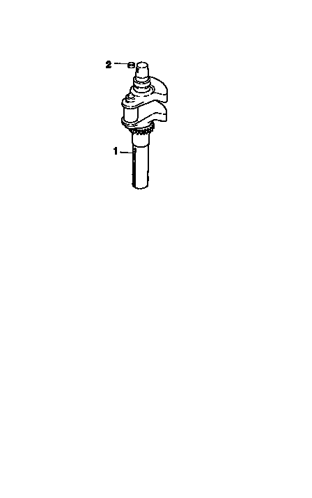 Crankshaft Diagram and Parts List for CV18S-61554  Kohler Engine