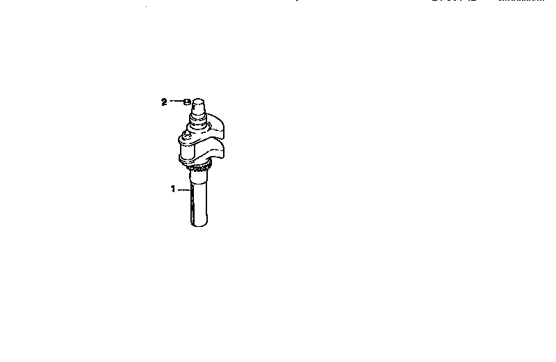 Crankshaft Diagram and Parts List for CV18S-61533  Kohler Engine