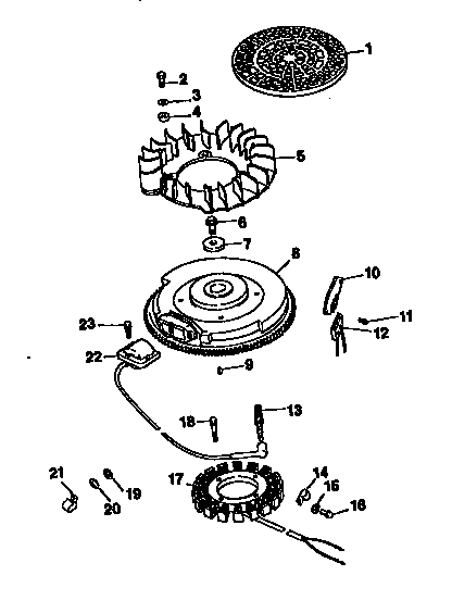 Ignition/electrical Diagram and Parts List for CV20S-65534  Kohler Engine