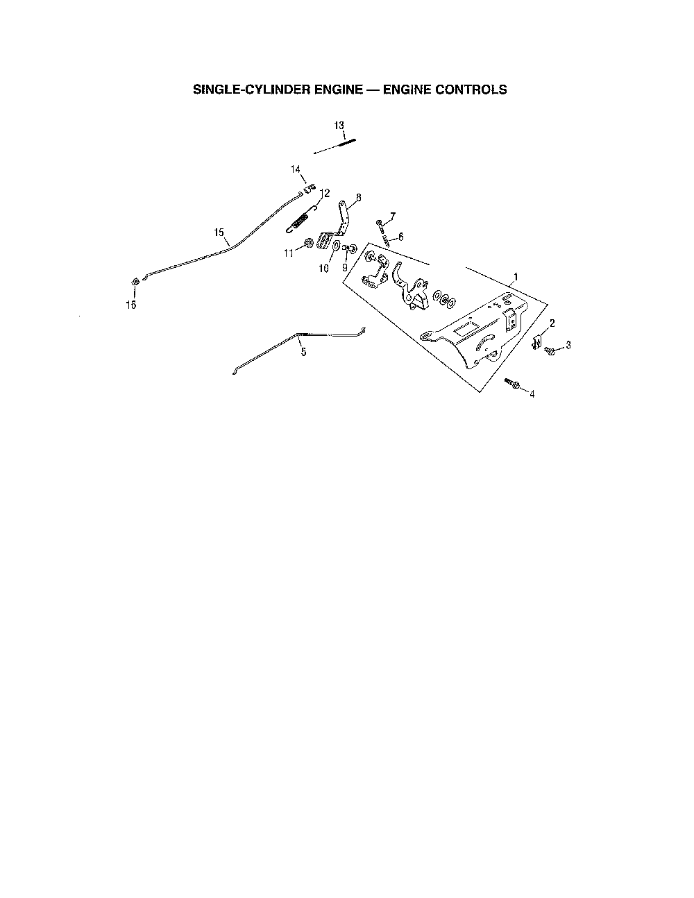 Engine controls Diagram and Parts List for 752KSV6009  Kohler Engine