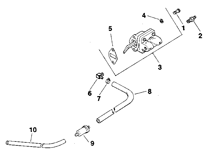 Fuel pump - group 14 Diagram and Parts List for MV20S-57514  Kohler Engine