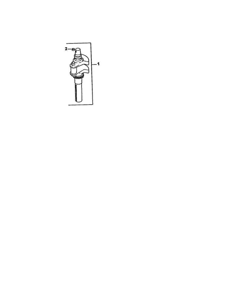 Crankshaft Diagram and Parts List for CV22S-67544  Kohler Engine
