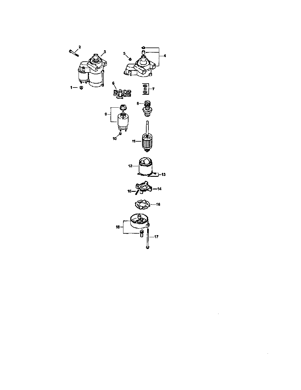 Starting system Diagram and Parts List for CV26S-69540  Kohler Engine