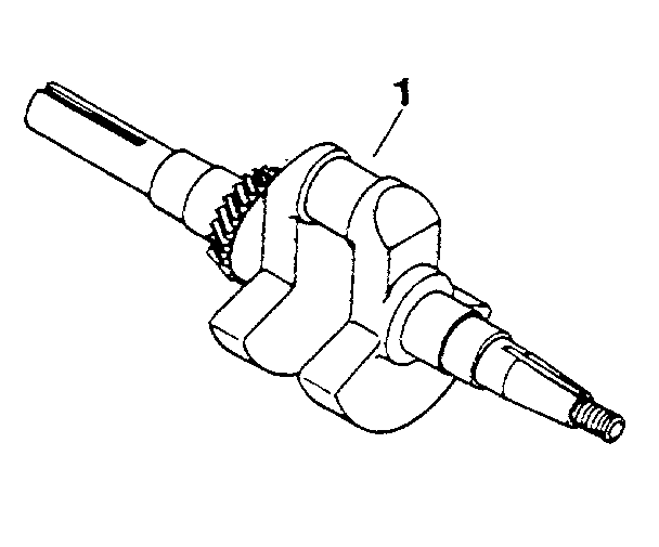 Group 8 crankshaft Diagram and Parts List for MV8-301500  Kohler Engine