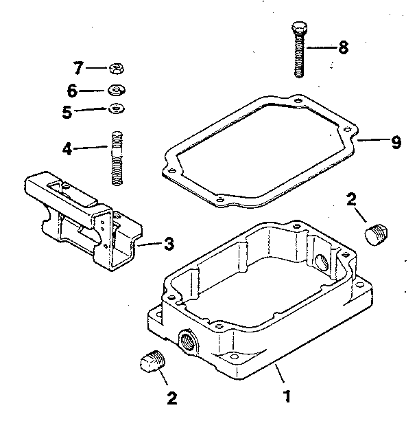 Group 21 oil pan Diagram and Parts List for MV8-301500  Kohler Engine