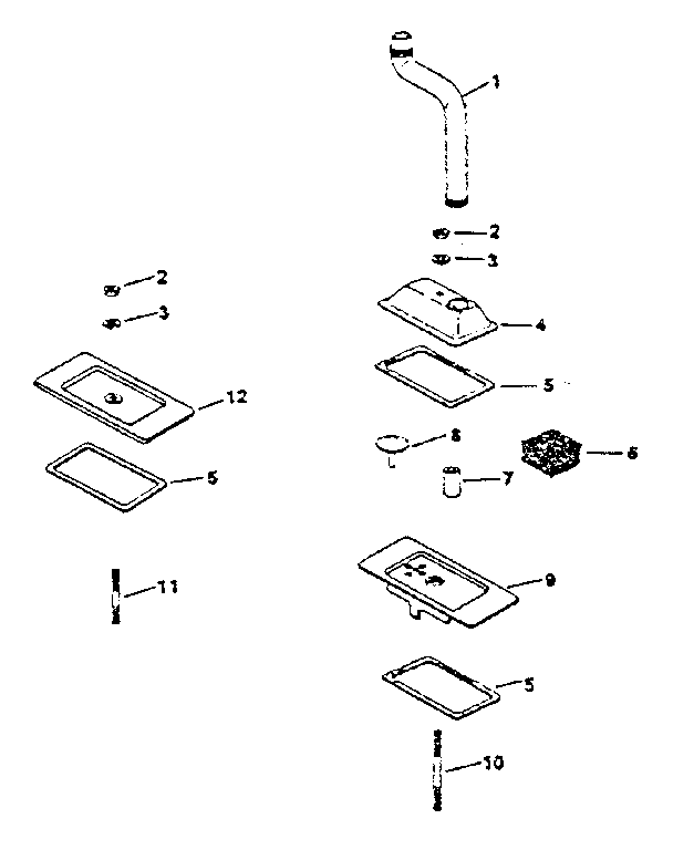 Breather & vent Diagram and Parts List for MV18S-24665  Kohler Engine