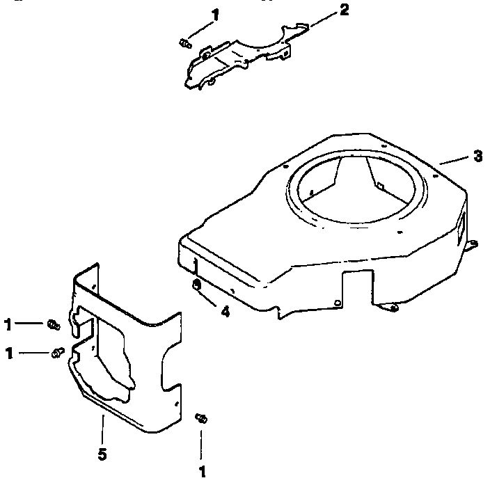 Blower Housing And Baffles Diagram and Parts List for CV14S-PS1451  Kohler Engine